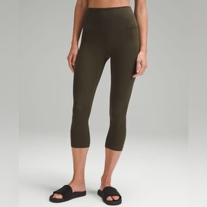 Lululemon Align High-Rise Crop 21” Dark Olive